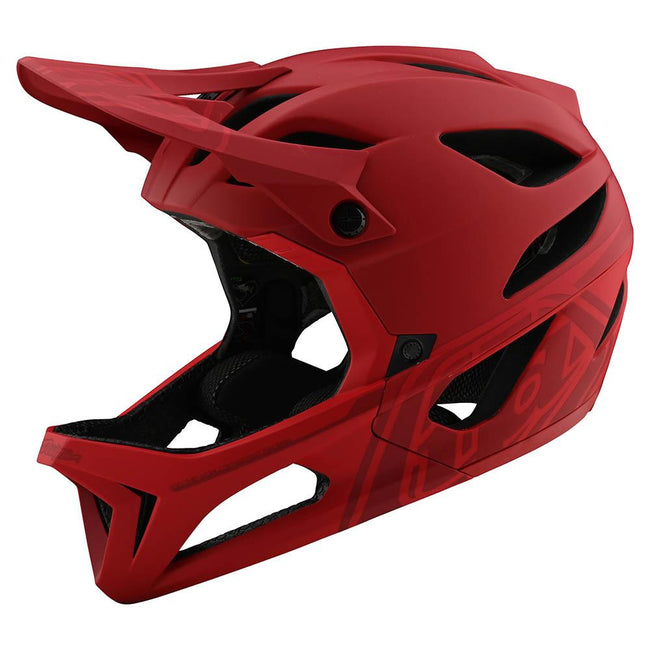 Troy Lee Designs Stage MIPS Helmet-Stealth Red - 1
