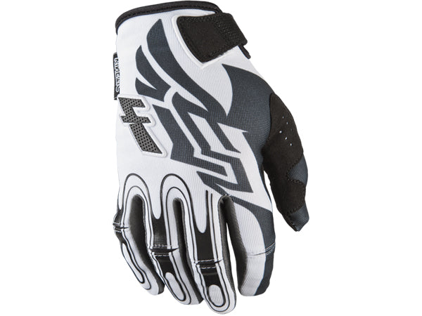 Fly Racing 2013 Kinetic Gloves-White/Black - 1
