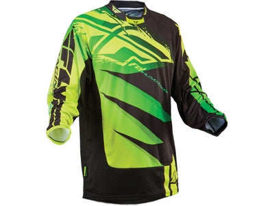 Fly Racing 2013 Kinetic Inversion BMX Race Jersey-Green/Black