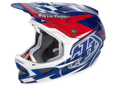 Troy Lee 2013 D3 Composite Helmet-Team Blue/White