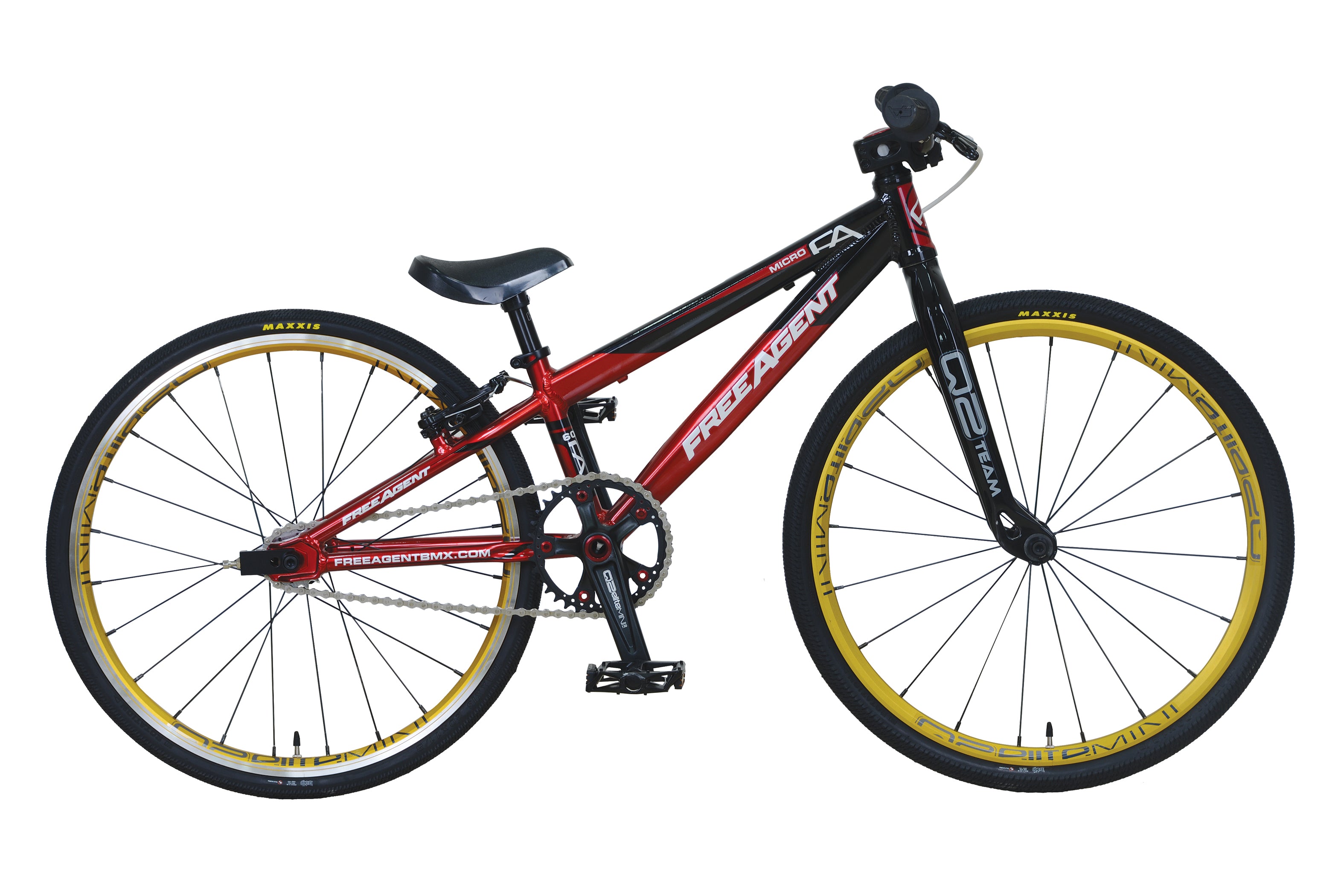 Free Agent Team Micro BMX Race Bike-Black/Red