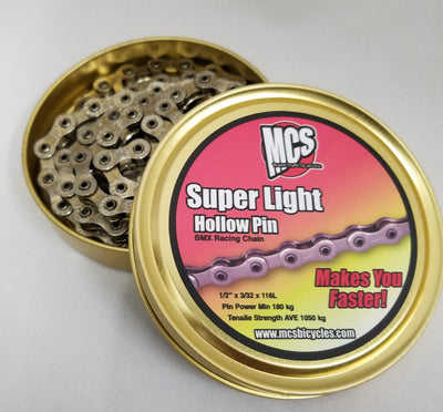 MCS Super Light Hollow Pin Chain-3/32"