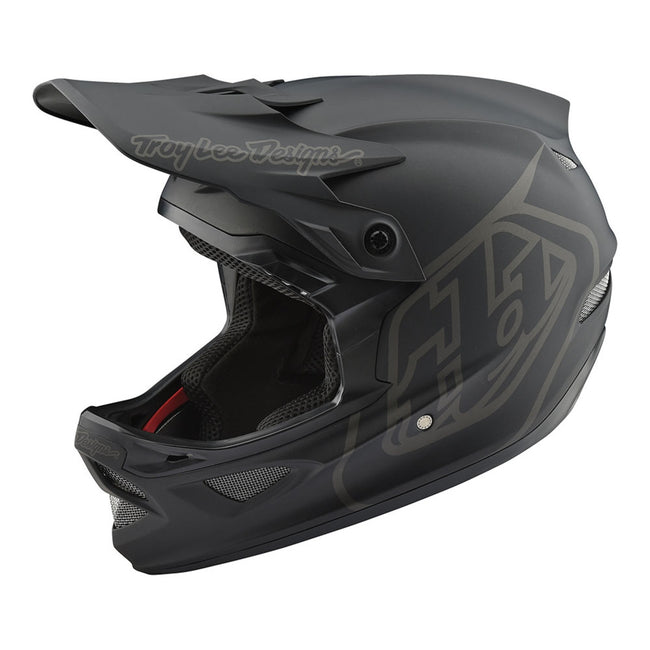 Troy Lee D3 Fiberlite Helmet-Mono-Black - 3