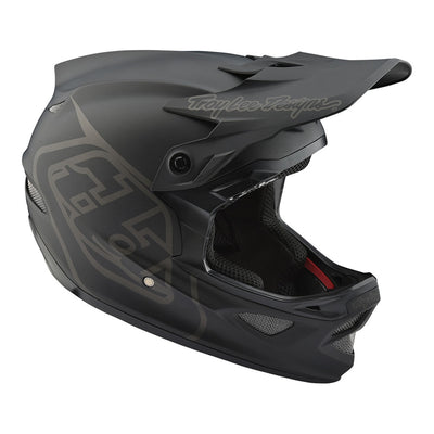 Troy Lee Designs D3 Fiberlite BMX Race Helmet-Mono-Black