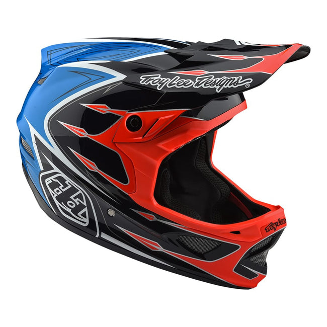 Troy Lee D3 Composite Helmet-Corona-Orange - 1