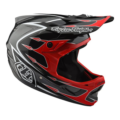 Troy Lee D3 Composite Helmet-Corona-Red/Gray