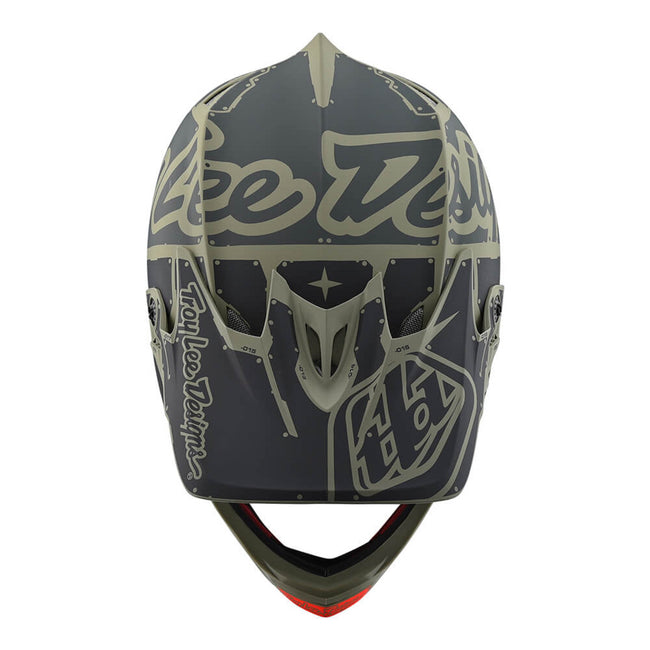 Troy Lee D3 Fiberlite Helmet-Factory-Army Green - 2