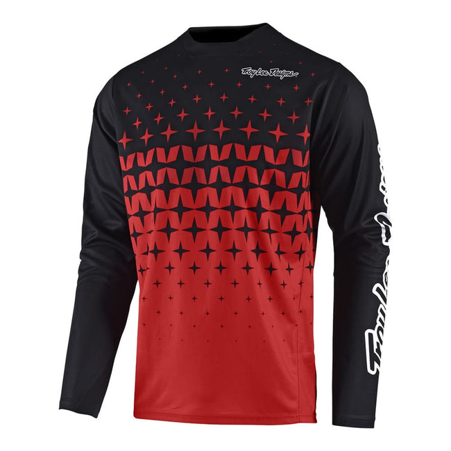 Troy Lee Sprint BMX Race Jersey-Megaburst Red/ Black - 1