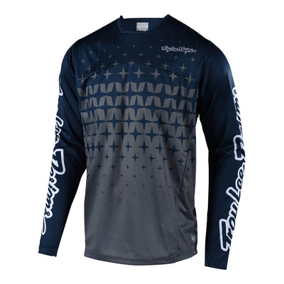 Troy Lee Sprint BMX Race Jersey-Megaburst Gray/Navy