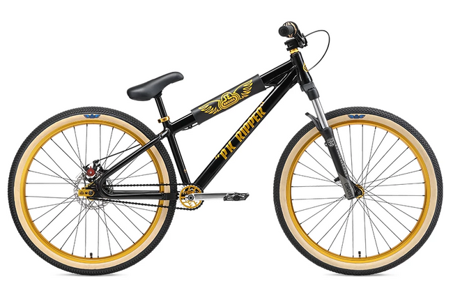 SE Racing DJ Ripper HD 26 BMX Bike Black Blue J R Bicycles Inc