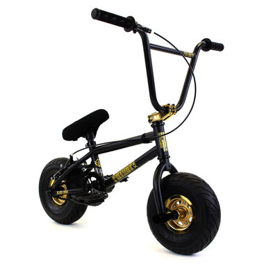 Fat Boy Black Thunder Stunt Mini Bike - Black/Gold