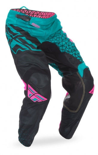 Fly Racing 2016 Kinetic Mesh Trifecta Pants-Teal/Pink/Black