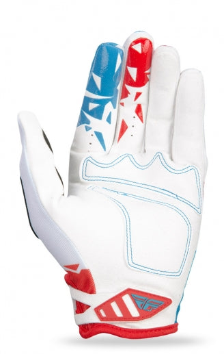 Fly Racing 2017 Kinetic Glove-Red/White/Blue - 2