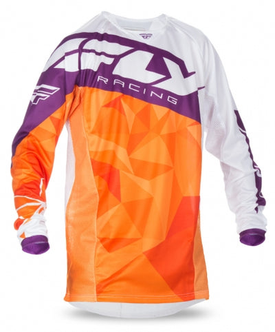 Fly Racing 2017 Kinetic Crux BMX Race Jersey-Orange/Purple