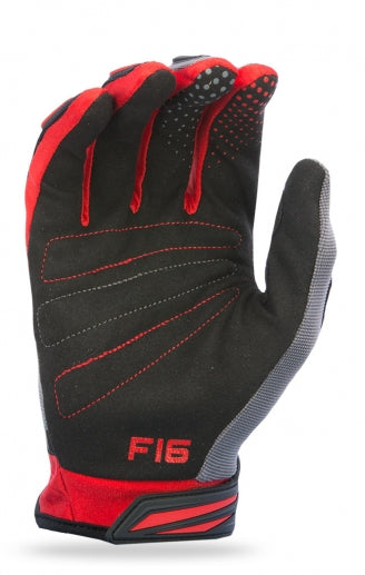 Fly Racing 2017 F-16 Gloves-Red/Black/Gray - 2