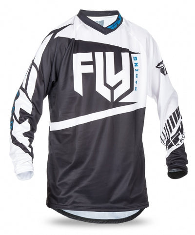 Fly Racing 2017 F-16 BMX Race Jersey-Black/White