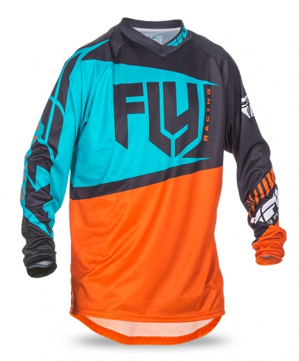 Fly Racing 2017 F-16 BMX Race Jersey-Orange/Teal - 1