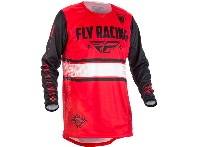 Fly Racing 2018 Kinetic Era BMX Race Jersey-Red/Black - 1