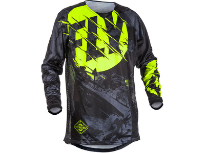 Fly Racing 2018 Kinetic Outlaw BMX Race Jersey-Black/Hi-Vis