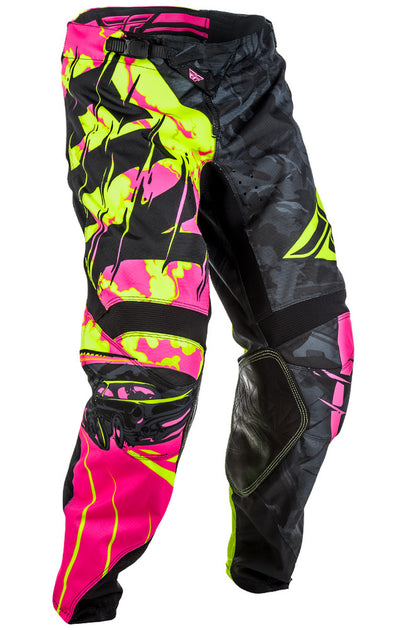 Fly Racing 2018 Kinetic Outlaw Pants - Neon Pink/Hi-vis