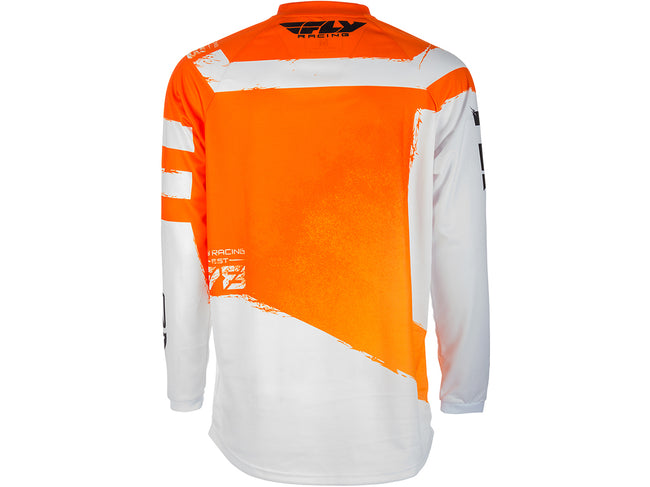 Fly Racing 2018 F-16 BMX Race Jersey-Orange/White - 2