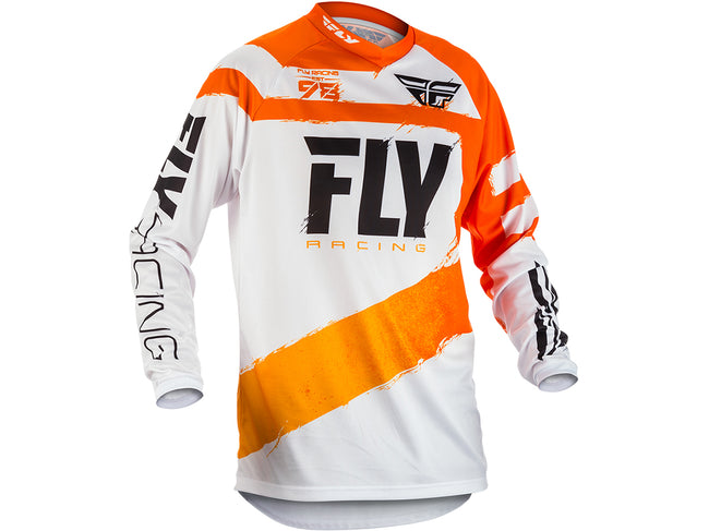Fly Racing 2018 F-16 BMX Race Jersey-Orange/White - 1