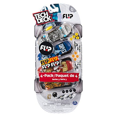 Tech Deck Mini Skateboard-Flip Series 7-4 Pack