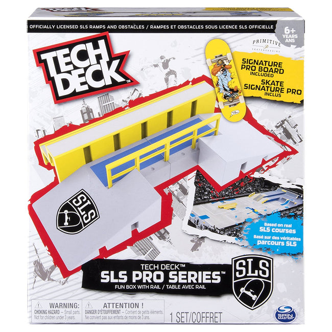 Tech Deck SLS Pro Series Skate Park Fun Box With Rail - 1