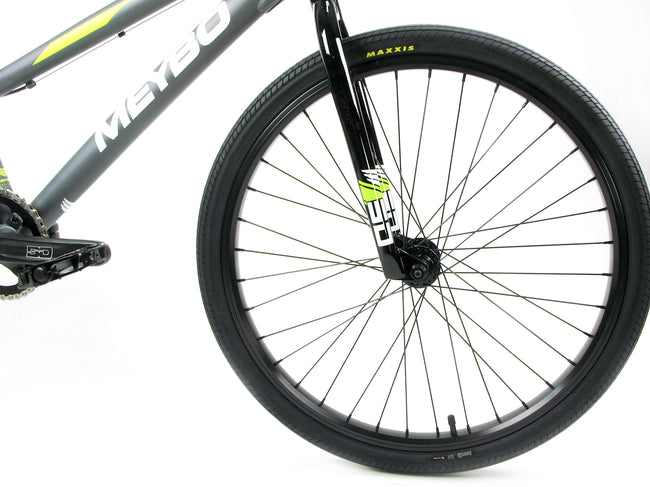 Meybo Clipper Pro 24&quot; BMX Race Bike-Grey-White-Lime - 3