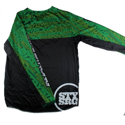 Stay Strong Mash Up BMX Race Jersey-Green/Black