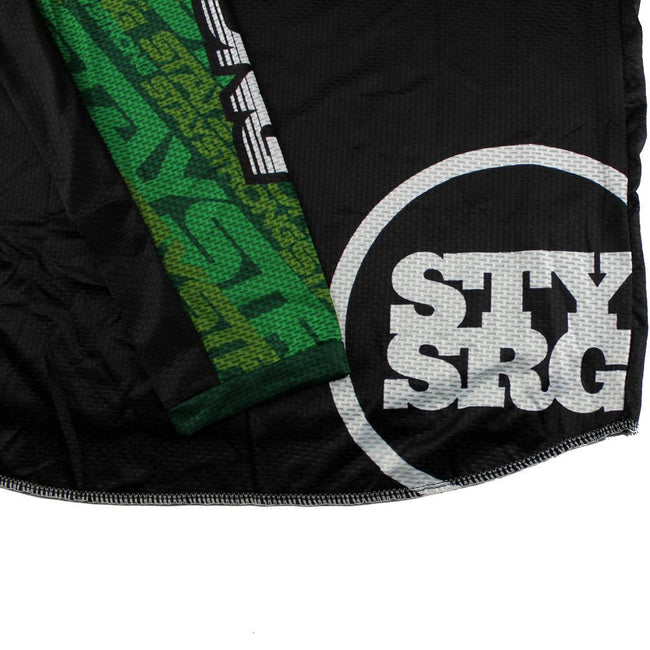 Stay Strong Mash Up BMX Race Jersey-Green/Black - 2