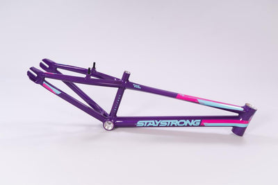 Stay Strong For Life V3 BMX Race Frame-Purple