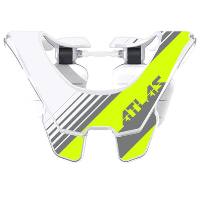 Atlas Prodigy Race Neck Brace-Acid Grey/White