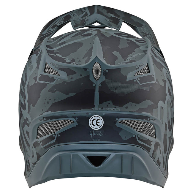 Troy Lee Designs D3 Fiberlite Factory Camo Helmet-Green - 4