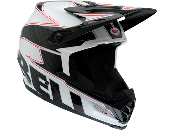 Bell Full-9 Carbon Helmet-White/Black - 1