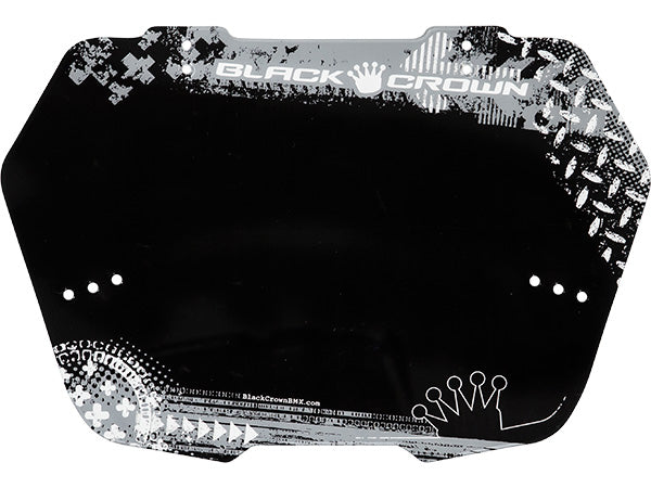Black Crown Grunge Number Plate - 2