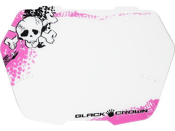 Black Crown Skull Number Plate - 1
