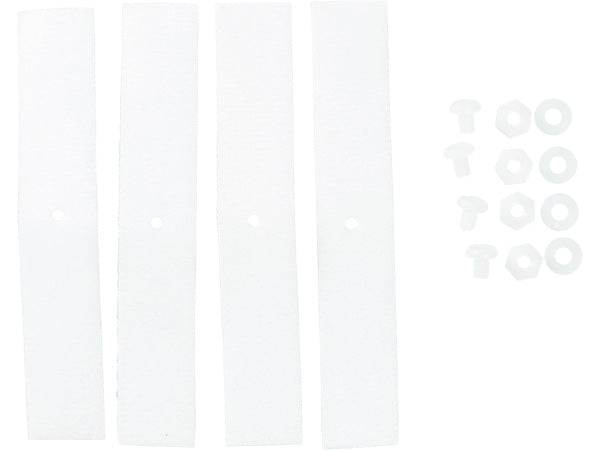 Black Crown Velcro Number Plate Straps - 4