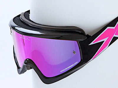 X-Brand Gox Limited Stealth Goggles-Black/Hot Pink