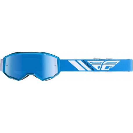 Fly Racing 2019 Youth Focus Goggles-Sky Blue Mirror/Smoke - 1