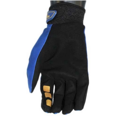 Corsa Unleashed Velcro BMX Race Gloves-Navy/Gold