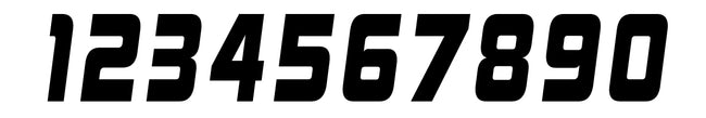 BMX Racing Plate Numbers - 1