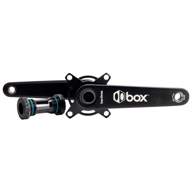 bmx pedal crank Three 2pc Hollow Crankset Black 175mm
