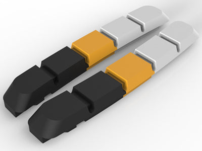 Box X-Ray Replacement Brake Pads-Black/Orange/Grey