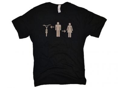 Effin Ride Boy-Girl-Bike T-Shirt-Black