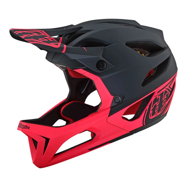 Troy Lee Designs 2019 Stage MIPS Helmet-Black/Pink - 3