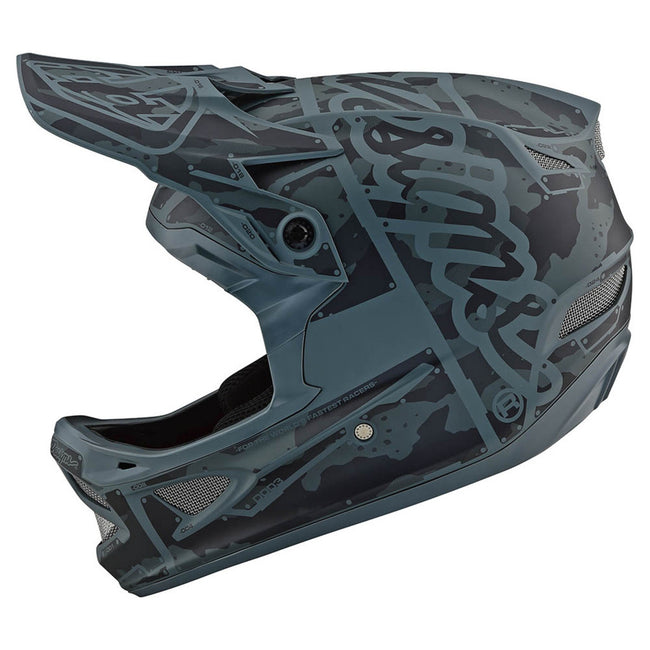 Troy Lee Designs D3 Fiberlite Factory Camo Helmet-Green - 2