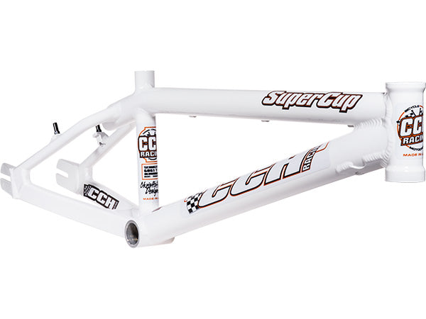 CCH Super Cup Aluminum BMX Race Frame-White - 1