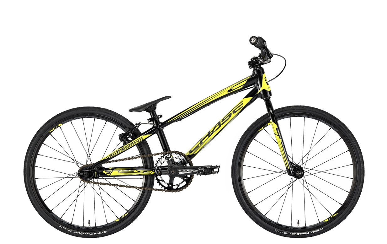 Chase Edge Mini BMX Bike Black Yellow J R Bicycles Inc