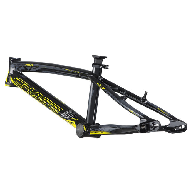Chase RSP4.0 Alloy BMX Bike Frame-Black/Neon Yellow - 3